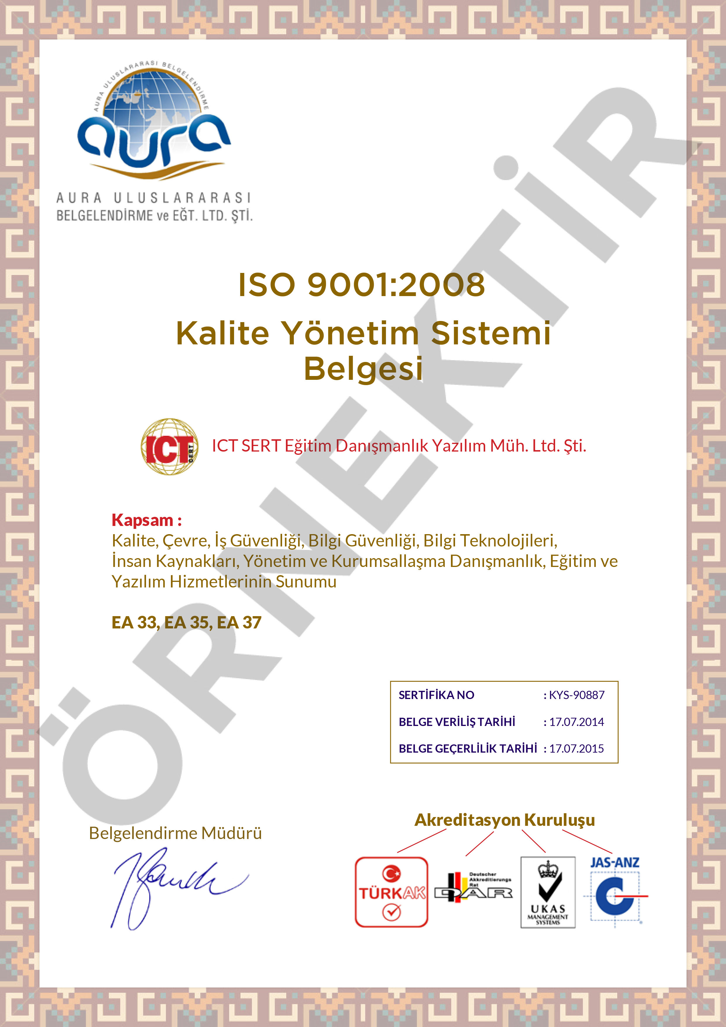 Kurumumuzdan Kareler